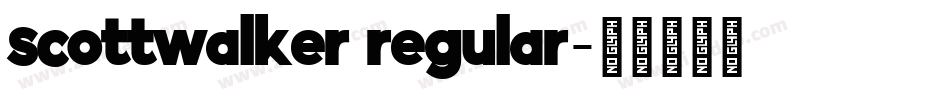 scottwalker regular字体转换